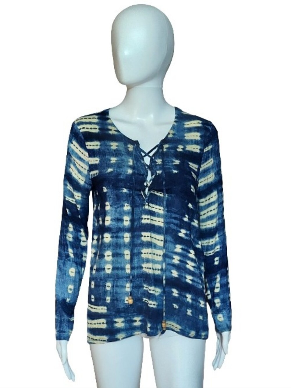 Chaser Tie Dye Lace Up BohoTop
